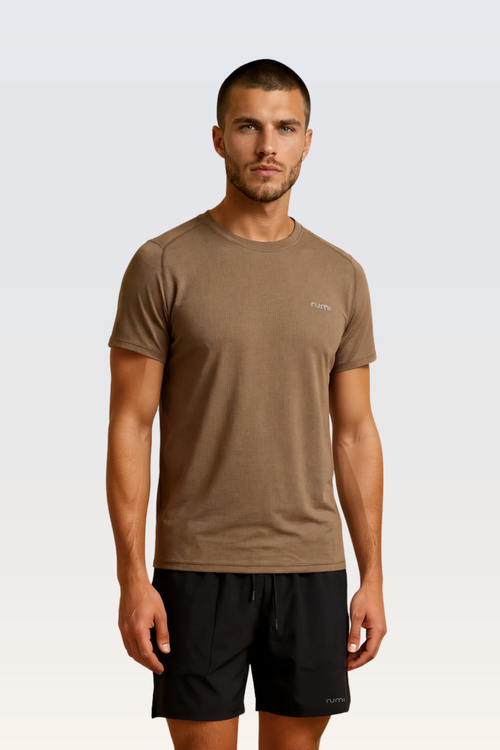 MU Sun Fit Tee Waffle - Cocoa